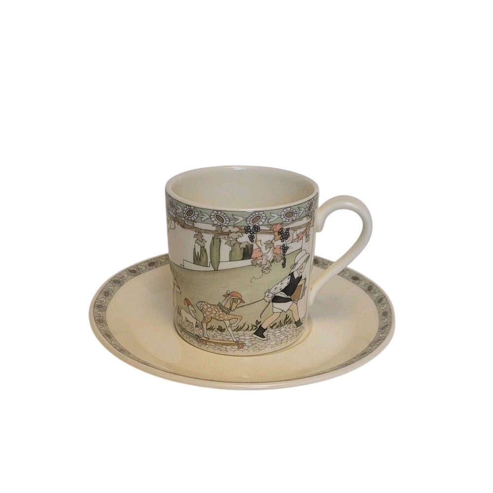 1987 Royal Doulton Golden Days‎ Toy Horses Demitasse Set